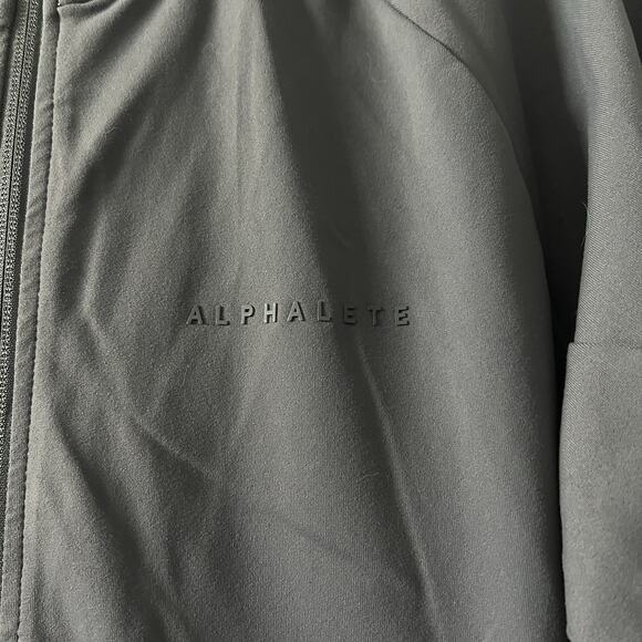 Alphalete Full Zip Athletic Jacket Men SZ M Gray activewear - Picture 5 of 12